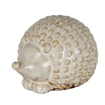 Alora Round Small Hedgehog - Ceramic - L12 x W9 x H7 cm - White