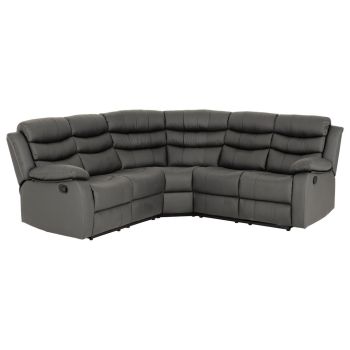 Roma Corner Recliner Sofa - L228 x W102 x H228 cm - Grey