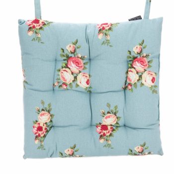 Square Seat Pad - MXD Floral - L40 x W40 x H6 cm