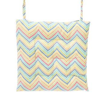 Square Seat Pad - Zigzag Print - L40 x W40 x H6 cm