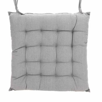 Square Seat Pad - Pale Grey - L40 x W40 x H3 cm