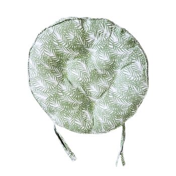 Round XL Seat Pad - L45 x W45 x H8 cm - Fern