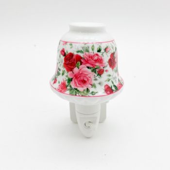 Floral Nightlight - Ceramic - L8 x W8 x H13 cm