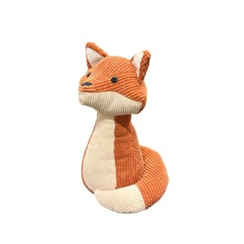 Fox Doorstop - Wide Ribbed Corduroy Fabric - L20 x W19 x H26 cm