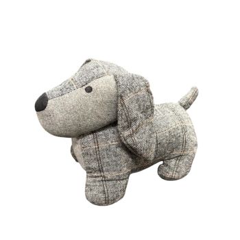 Fabric Dog Doorstop - L10 x W27 x H20 cm