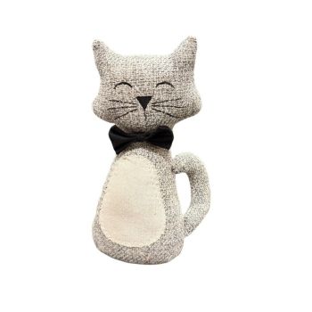 Fabric Cat Doorstop - Fabric - L10 X W18 X H28 cm