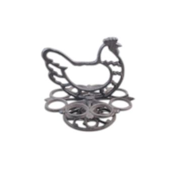 20cm Hen Decoration - Cast Iron - L18 x W14 x H20 cm