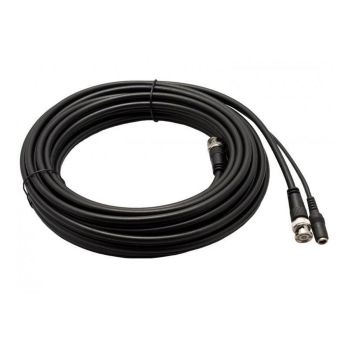 40m Professional Copper RG59 BNC Video and DC Power CCTV Cable - Black