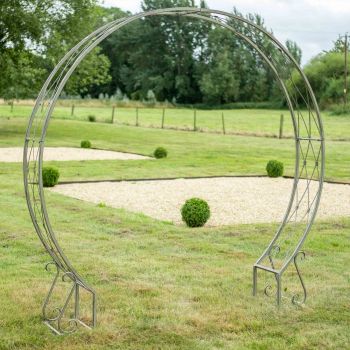 Moon Gate Arch - Metal - Mottled Sage - L38 x W204 x H212 cm