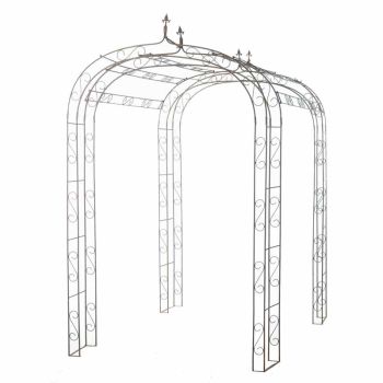 FL-DE-LYS Arch Tunnel - L240 x W145 x H240 cm - Rusty Iron