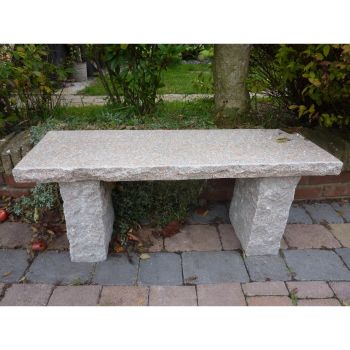 Pinky Granite Straight Garden Bench - L100 x W30 cm