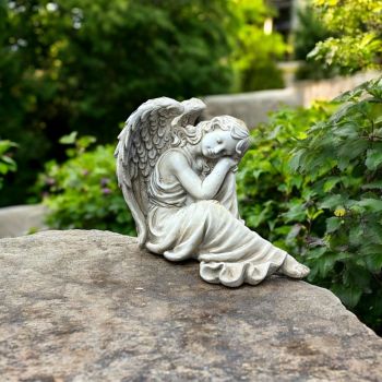 38cm Angel Statue for Indoor or Outdoor Display - MGO - L46 x W31 x H73 cm