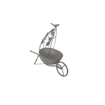 Garden Planter - Metal - L19 x W34 x H36 cm - Cream