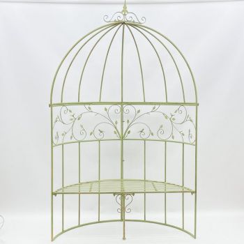 Garden Arbour Bench - L59 x W138 x H217 cm - Leaf Green