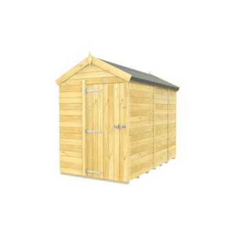 5 x 9 Feet Apex Shed - Single Door Without Windows - Wood - L272 x W147 x H217 cm