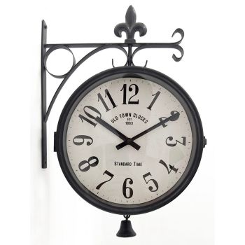 45cm Wall Clock for Living Room/Hallway/Dining Room - Metal - L11 x W45 x H31 cm