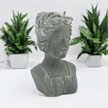 Bust Ornament - Resin - L22 x W19 x H38 cm - Grey