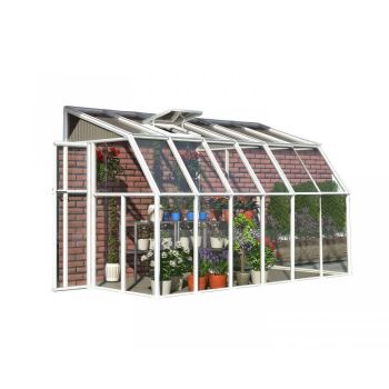 Lean To Greenhouse Sun Room Clear 6 x 8 - Polycarbonate/Acrylic - L262 x W200.5 x H247 cm