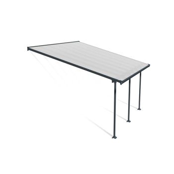 Patio Cover Feria 4M Deep 4X4.2 Clear - Polycarbonate - L425 x W385 x H305 - Grey