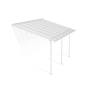 Patio Cover Sierra 3 x 4.25 Clear - Polycarbonate - L434 x W299 x H305 cm - White