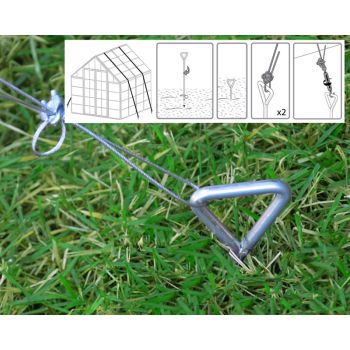 Greenhouse Anchoring Kit for Skylight Sheds
