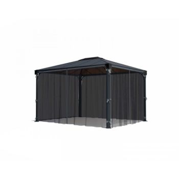 Net Curtain set for Square Gazebo 3X - L366 x W366 x H217 cm (Gazebo Not Included)