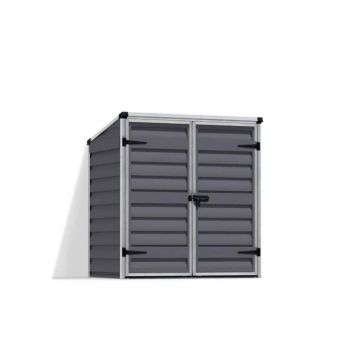 Voyager Shed Dark Polycarbonate - L90 x W139.2 x H146.5 - Dark Grey
