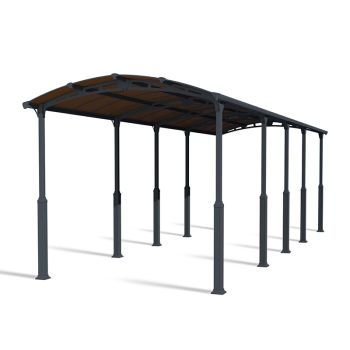 Alpine 10600 RV Carport Kit - Aluminium/Polycarbonate - L1077 x W352 x H307 - Grey