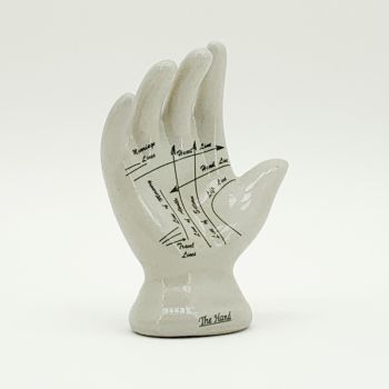 7 Inches Palmistry Hand Ornament - L8 x W8 x H17 cm