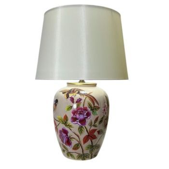 47cm Table Lamp and Shade - Ceramic - L28 x W28 x H47 cm