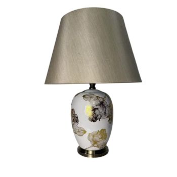 61 x 40 cm Lamp and Shade - Ceramic - L25 x W40 x H61 cm