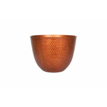 38cm Large Elements Plant Pot - Plastic - L38 x W38 x H34 cm - Copper