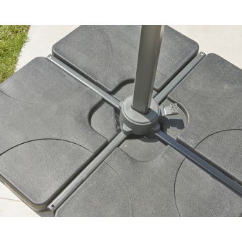Royce 100kg Plastic Covered Concrete 4 Part Base