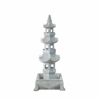 Grand Pagoda Water Feature - L55 x W55 x H126 cm