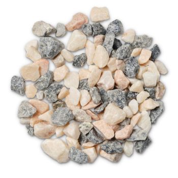 Natural Coral Bulk Bag 850 kg Premium Chippings - 16-32 mm White Gravel with Rose Tones - L100 x W100 x H80 cm