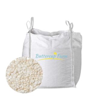 8-14mm - White Spar Chippings - Premium Aggregate Bulk Bag - 850 kilos