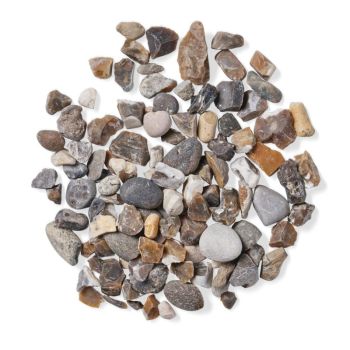 Marbled Oyster Bulk Bag 850 kg - 10-25 mm Grey/Cream Mottled Pebbles - L100 x W100 x H80 cm
