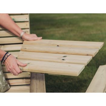 Angled Tray For Connecting Companion Set Seating - Timber - L380 x W650 x H4 cm - NB Tray only