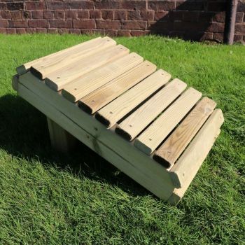 Ergo Footstool - Timber - L50 x W35 x H30 cm - Fully Assembled