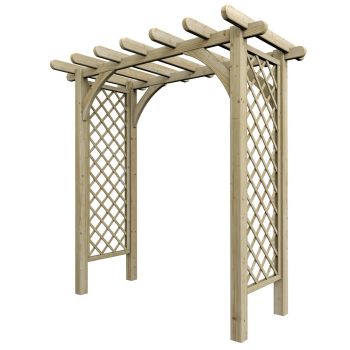 Cheltenham Grand Arch with Assembly - Timber - L129.5 x W220 x H227 cm - Pressure-treated