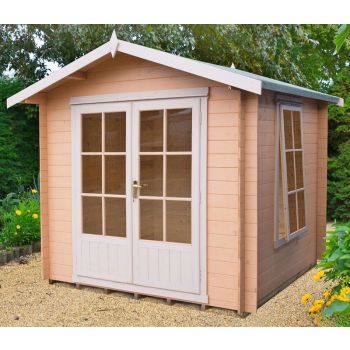 Barnsdale Log Cabin Home Office Garden Room Approx 9 x 9 Feet