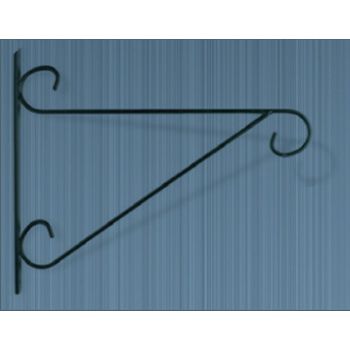 Small Bulldog Bracket - Steel Hanging Basket Holder - Steel - H28 cm - Black