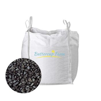 Charcoal (Black) Chippings 14mm - Premium Aggregate Bulk Bag - 850 Kilos