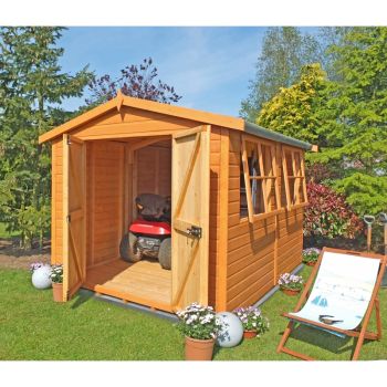 Bison Handmade Garden Shed Approx 10 x 8 Feet