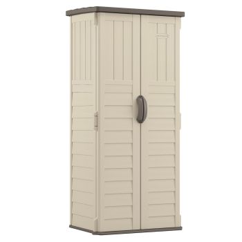 Mannington Storage Cabinet with Assembly - Resin - L65 x W83 x H183 cm - Vanilla