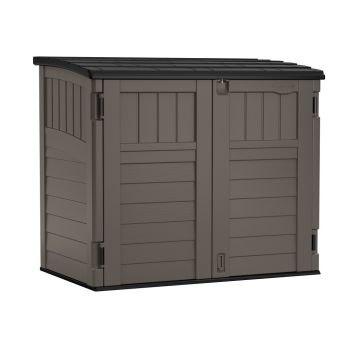 Stow-Away Store with Assembly - Resin - L83 x W135 x H116 cm - Stone Grey
