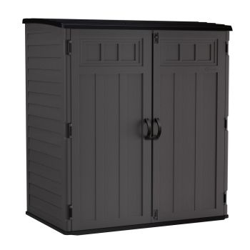 Hamilton XL Storage Cabinet with Assembly - Resin - L112 x W179 x H197 cm - Peppercorn Grey