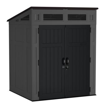 Modernist Shed 6' x 5' with Assembly - Resin - L173 x W189 x H228 cm