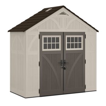 Tremont Shed 8' x 4' with Assembly - Resin - L124 x W255 x H262 cm