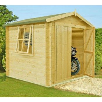 Bradley Log Cabin Home Office Garden Room Approx 8 x 8 Feet